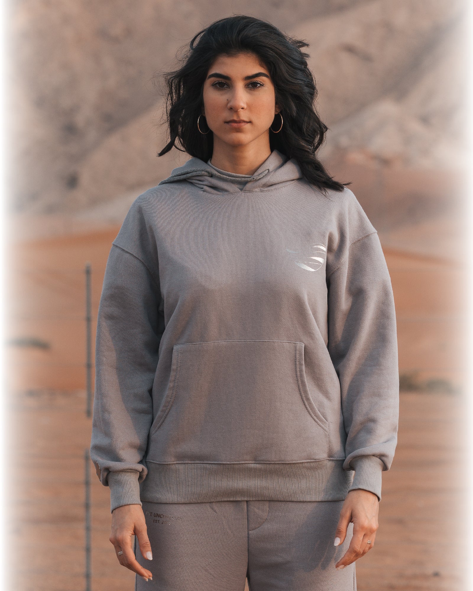 GREY MIRROR HOODIE