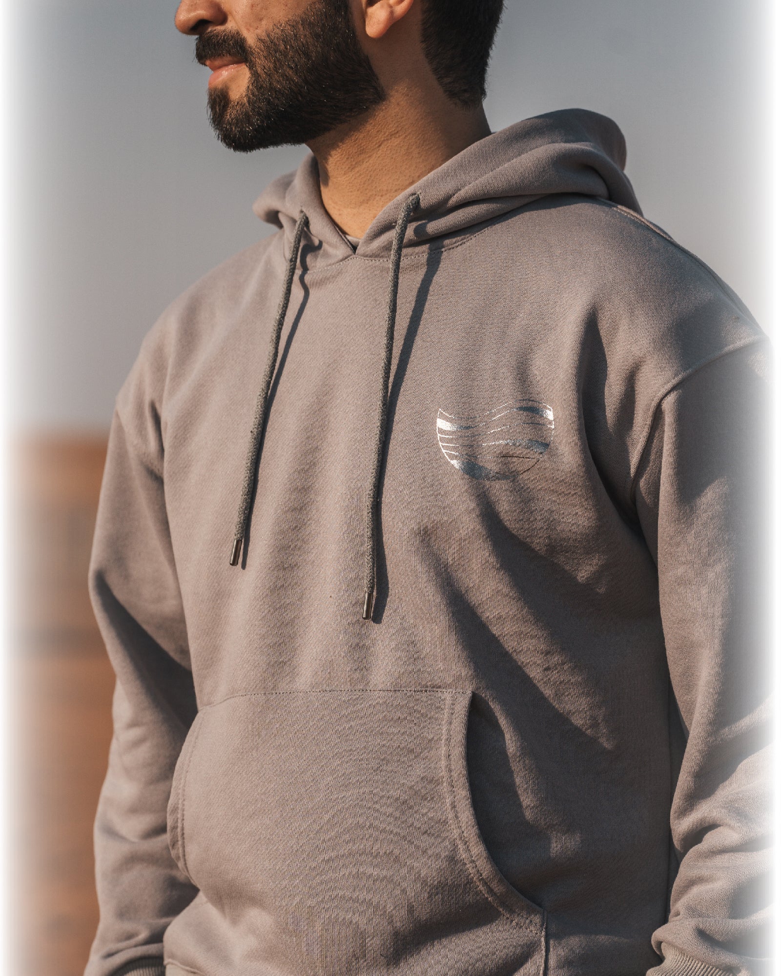GREY MIRROR HOODIE